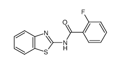 N-(2-benzothiazolyl)-2-fluorobenzamide Structure