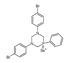 1,3-bis(4-bromophenyl)-5-phenyl-5-selanylidene-1,3,5λ5-diazaphosphinane Structure