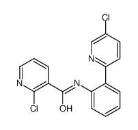 2-chloro-N-[2-(5-chloropyridin-2-yl)phenyl]pyridine-3-carboxamide结构式