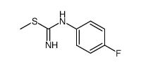 N-(4-fluorophenyl)-S-methylisothiourea结构式