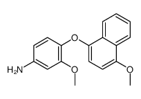 3-methoxy-4-(4-methoxynaphthalen-1-yl)oxyaniline结构式