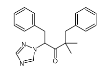 2,2-dimethyl-1,5-diphenyl-4-(1,2,4-triazol-1-yl)pentan-3-one结构式