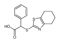 α-phenyl-α-[(4,5,6,7-tetrahydrobenzothiazol-2-yl)thio]acetic acid结构式