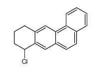 8-chloro-8,9,10,11-tetrahydro-benz[a]anthracene结构式