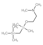 2-(dimethyl-(trimethylstannylmethyl)silyl)oxy-N,N-dimethyl-ethanamine结构式