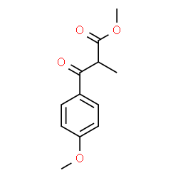 3-(4-甲氧基苯基)-2-甲基-3-氧代丙酸甲酯结构式