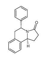 1,5,6,10bα-tetrahydro-5α-phenylpyrrolo<2,1-a>isoquinolin-3(2H)-one Structure