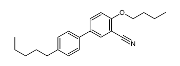 2-butoxy-5-(4-pentylphenyl)benzonitrile结构式