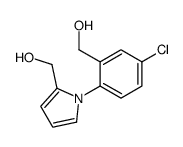 [1-[4-chloro-2-(hydroxymethyl)phenyl]pyrrol-2-yl]methanol结构式