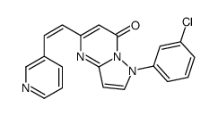 1-(3-chlorophenyl)-5-[(E)-2-pyridin-3-ylethenyl]pyrazolo[1,5-a]pyrimidin-7-one Structure