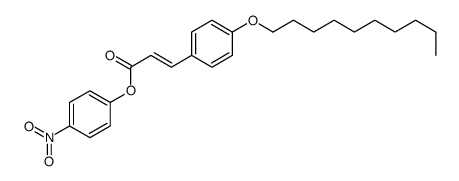 (4-nitrophenyl) 3-(4-decoxyphenyl)prop-2-enoate结构式