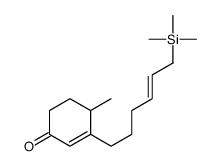 4-methyl-3-(6-trimethylsilylhex-4-enyl)cyclohex-2-en-1-one Structure