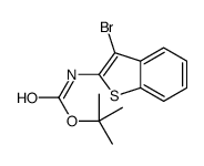 tert-butyl N-(3-bromo-1-benzothiophen-2-yl)carbamate结构式