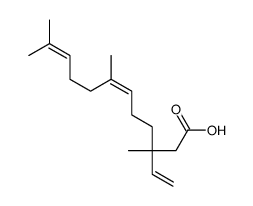 3-ethenyl-3,7,11-trimethyldodeca-6,10-dienoic acid结构式