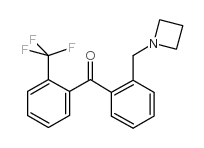 2-AZETIDINOMETHYL-2'-TRIFLUOROMETHYLBENZOPHENONE structure