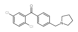 2,5-DICHLORO-4'-PYRROLIDINOMETHYL BENZOPHENONE图片