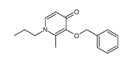 4(1H)-Pyridinone, 2-methyl-3-(phenylmethoxy)-1-propyl Structure