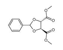 (+)-DIMETHYL 2,3-O-BENZYLIDENE-D-TARTRATE structure