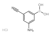 3-Amino-5-cyanobenzeneboronic acid hydrochloride Structure