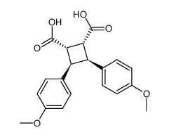 4,4'-dimethoxy-β-truxinic acid Structure