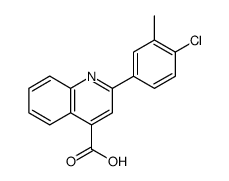 4-Quinolinecarboxylic acid, 2-(4-chloro-3-methylphenyl) Structure