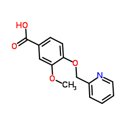 3-Methoxy-4-(2-pyridinylmethoxy)benzoic acid Structure