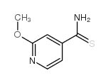 2-Methoxy-4-pyridinecarbothioamide structure