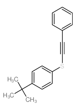 1-(2-phenylethynylsulfanyl)-4-tert-butyl-benzene结构式