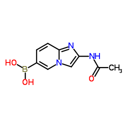 (2-Acetamidoimidazo[1,2-a]pyridin-6-yl)boronic acid结构式