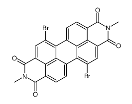 Anthra[2,1,9-def:6,5,10-d'e'f']diisoquinoline-1,3,8,10(2H,9H)-tetrone, 5,12-dibromo-2,9-dimethyl结构式