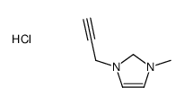 1-methyl-3-prop-2-ynyl-1,2-dihydroimidazol-1-ium,chloride结构式