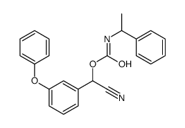 [cyano-(3-phenoxyphenyl)methyl] N-(1-phenylethyl)carbamate Structure