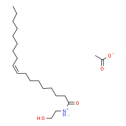 (2-hydroxyethyl)oleoylammonium acetate结构式