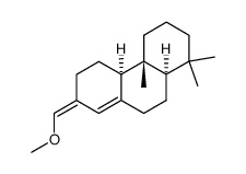 (+-)-7-Methoxymethylen-podocarp-8(14)-en Structure