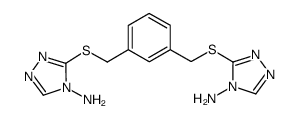 1,3-bis(4-amino-1,2,4-triazol-3-ylsulfanylmethyl)benzene Structure