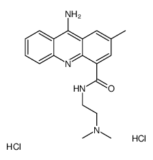 9-Amino-N-(2-(dimethylamino)ethyl)-2-methyl-4-acridinecarboxamide dihy drochloride结构式