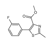 5-(3-fluoro-phenyl)-2-methyl-thiazole-4-carboxylic acid methyl ester Structure