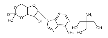 ADENOSINE 3':5'-CYCLIC MONOPHOSPHATE TRIS SALT Structure