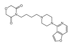 4-[4-[4-(Furo[3,2-c]pyridin-4-yl)piperazin-1-yl]butyl]-3,5-morpholinedione结构式