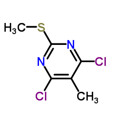 4,6-Dichloro-5-methyl-2-(methylthio)pyrimidine结构式