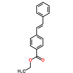 Ethyl 4-[(E)-2-phenylvinyl]benzoate structure