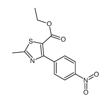 2-METHYL-4-(4-NITROPHENYL)-5-THIAZOLECARBOXYLIC ACID ETHYL ESTER structure