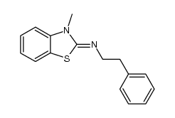 3-methyl-2-phenethylimino-2,3-dihydrobenzothiazole Structure