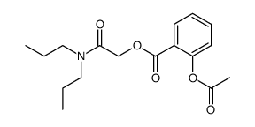 2-(dipropylamino)-2-oxoethyl 2-acetoxybenzoate Structure