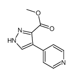 METHYL 4-(PYRIDIN-4-YL)-1H-PYRAZOLE-3-CARBOXYLATE结构式