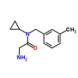 N-Cyclopropyl-N-(3-methylbenzyl)glycinamide Structure