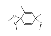 3,6,6-trimethoxy-1,3-methylcyclohexa-1,4-diene结构式