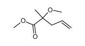 methyl 2-methoxy-2-methylpent-4-enoate Structure