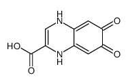 2-Quinoxalinecarboxylic acid, 6,7-dihydroxy- (9CI) Structure