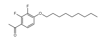 2,3-difluoro-4-(nonyloxy)-acetophenone Structure